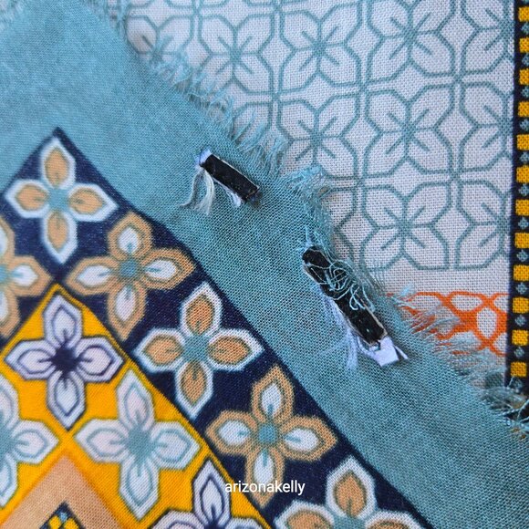 Mosaic Tile Scarf Large Square Silk Modal Boho - Picture 7 of 14